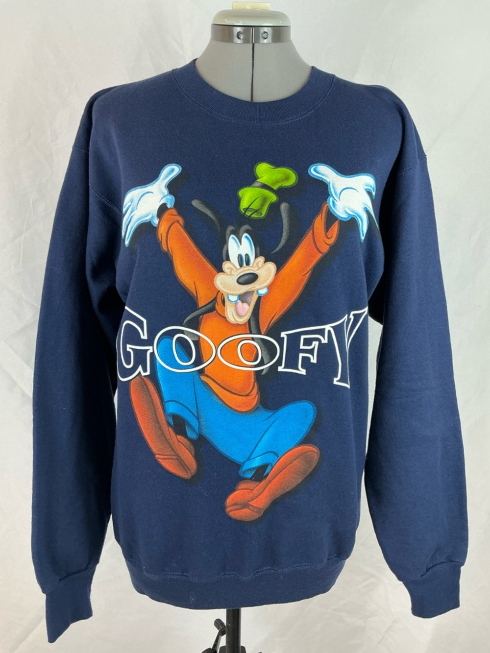 Disneyland Navy Blue Sweatshirt with Goofy Graphic